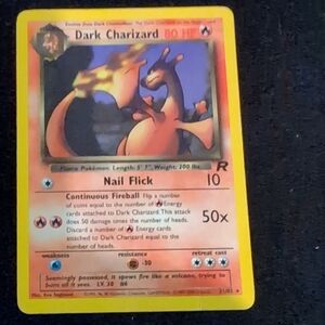 Dark Charizard Pokemon Card - Orange & Yellow
